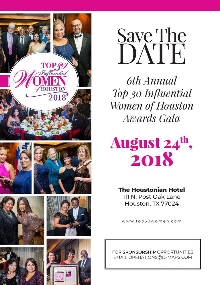 2018 Top 30 Influential Women of Houston Awards Gala