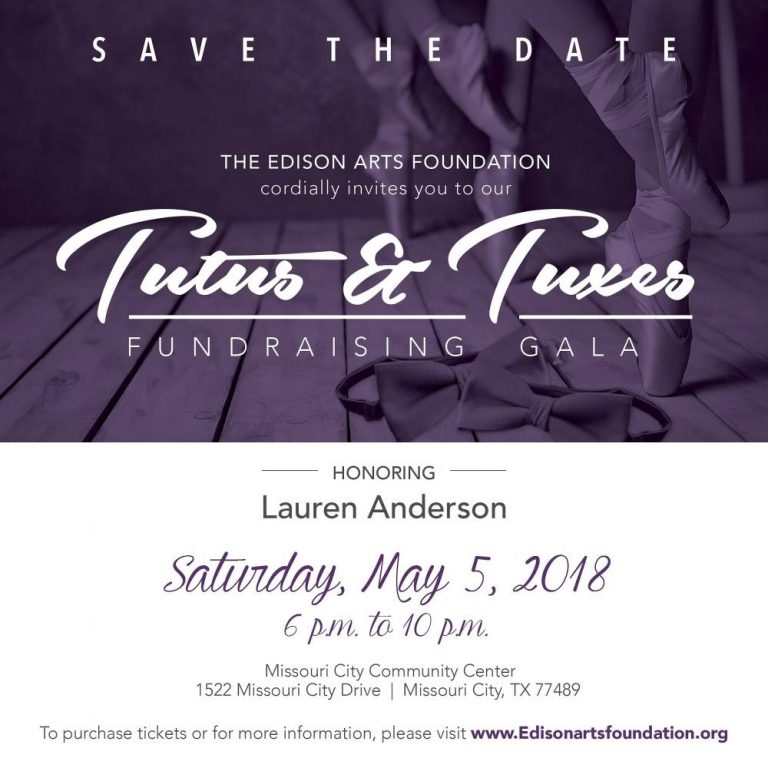 Edison Arts Foundation Honors first African-American Principal Dancer of The Houston Ballet