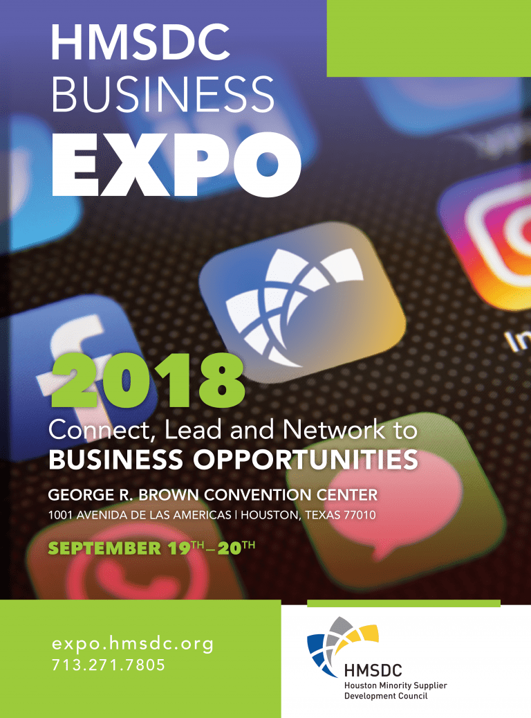 2018 HMSDC Business Expo | George R. Brown Convention Center | Sept. 19th -20th