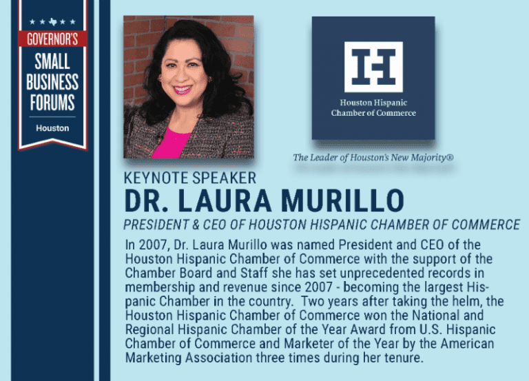 The Governor’s Small Business Forum| Keynote Speaker: Dr. Laura Murillo
